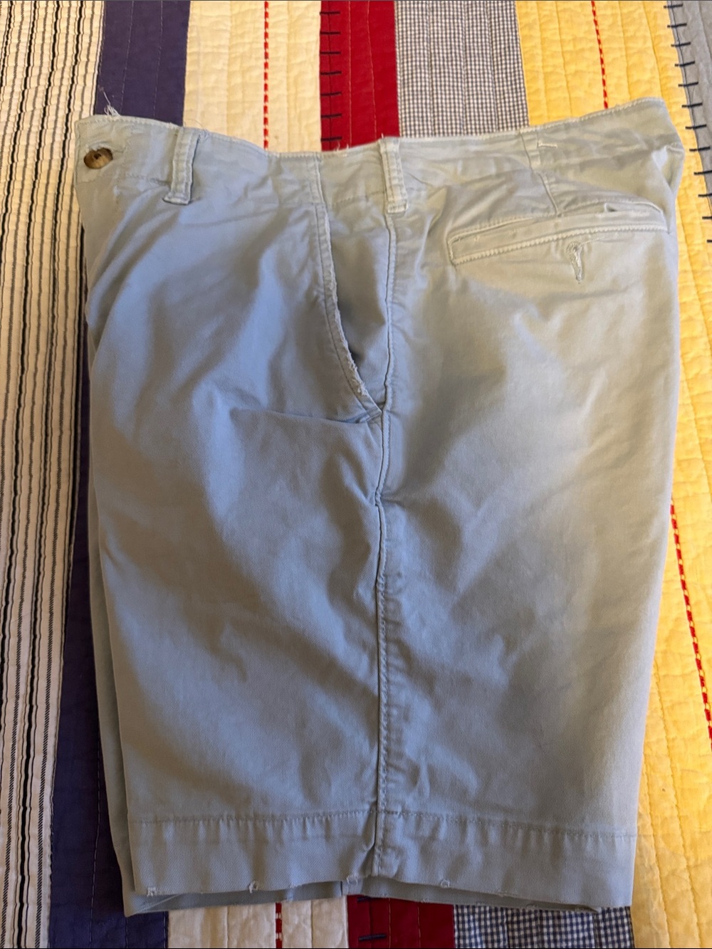 Men's Light Blue Cotton Shorts American Eagle Flex Size 31